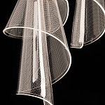 Люстра каскадная с 10-ю прозрачными плафонами Wave Line варинант исполнения - 9 | Loft Concept в Новосибирске