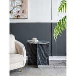 Столик кофейный с столешницей из черного мрамора Compact Black Marble Table варинант исполнения - 8 | Loft Concept в Новосибирске