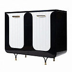 Черно-белый распашной комод Accordo варинант исполнения - 2 | Loft Concept в Новосибирске