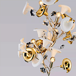 Торшер в виде белых и золотых цветов каллы Refined Taste of Light варинант исполнения - 3 | Loft Concept в Новосибирске