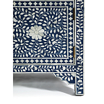 Комод инкрустация костью ORIENTAL Indian синий орнамент варинант исполнения - 5 | Loft Concept в Новосибирске