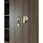 Большой шкаф с витриной Elsa Dreams Walnut варинант исполнения - 5 | Loft Concept в Новосибирске