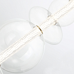 Подвесной светильник линейный с прозрачными стеклянными шарами разного диаметра Eurofase варинант исполнения - 13 | Loft Concept в Новосибирске