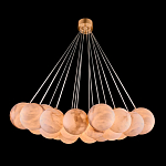 Люстра подвесная круглая с сферическими плафонами из натурального камня Glowing Spheres варинант исполнения - 1 | Loft Concept в Новосибирске