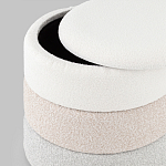 Пуф Three Colors в ткани букле из трех цветов  варинант исполнения - 4 | Loft Concept в Новосибирске