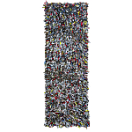 Ковер прямоугольный разноцветный из джинсовой одежды Zero Waste варинант исполнения - 1 | Loft Concept в Новосибирске