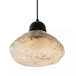 Подвесной светильник с янтарным фактурным плафоном Lamp with Frozen Glass Effect варинант исполнения - 1 | Loft Concept в Новосибирске