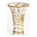 Ваза из фарфора с бронзовой стрекозой  Paradise Dragonfly варинант исполнения - 2 | Loft Concept в Новосибирске