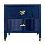 Тумба прикроватная с двумя ящиками Elsa Dreams Blue варинант исполнения - 6 | Loft Concept в Новосибирске