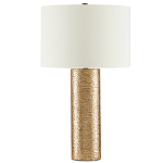 Настольная лампа золотая с цилиндрическим абажуром Golden Mosaic варинант исполнения - 2 | Loft Concept в Новосибирске