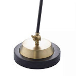 Настольная лампа с наклонным корпусом и подвижным плафоном в сочетании золотистого и чёрного цвета Work Surface Light варинант исполнения - 5 | Loft Concept в Новосибирске