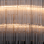 Люстра круглая с прозрачными стеклянными трубками Nembus варинант исполнения - 4 | Loft Concept в Новосибирске