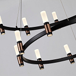 Люстра подвесная с двумя круглыми ярусами и цилиндрическими плафонами Arnaut Light варинант исполнения - 5 | Loft Concept в Новосибирске