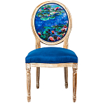 Стул из натурального бука с цветочным принтом Impressionism in Art варинант исполнения - 1 | Loft Concept в Новосибирске