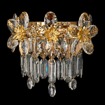 Бра с декоративными элементами в виде крупных хрустальных цветов Palace Gardens варинант исполнения - 1 | Loft Concept в Новосибирске