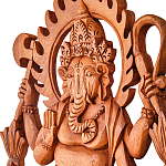 Панно из дерева Ганеша Panel With Animals варинант исполнения - 2 | Loft Concept в Новосибирске