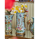 Ваза с птичкой из фарфора с бронзовыми элементами Garden of Eden варинант исполнения - 8 | Loft Concept в Новосибирске