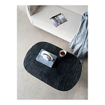 Столик кофейный черного цвета с овальной столешницей и круглым основанием Black Dalmen Table варинант исполнения - 9 | Loft Concept в Новосибирске