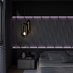 Гипсовая 3D Панель FLOCK варинант исполнения - 1 | Loft Concept в Новосибирске