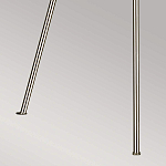 Торшер на трех тонких перекрещенных ножках с белым конусным абажуром из льна Feiss варинант исполнения - 8 | Loft Concept в Новосибирске