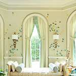 Обои ручная роспись Gingko Colourway SC-237 on grey painted Xuan paper варинант исполнения - 1 | Loft Concept в Новосибирске