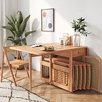 Обеденный стол раскладной из дерева Astiс Table варинант исполнения - 2 | Loft Concept в Новосибирске