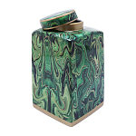 Ваза с малахитовым узором MALACHITE варинант исполнения - 3 | Loft Concept в Новосибирске