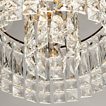 Потолочный светильник круглый с прозрачными подвесками Lunet варинант исполнения - 7 | Loft Concept в Новосибирске