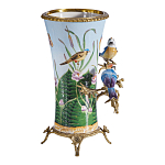 Ваза из фарфора с птицами на бронзовой ветке Garden of Eden варинант исполнения - 3 | Loft Concept в Новосибирске