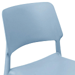 Пластиковый стул на ножках из массива бука Ferret Blue варинант исполнения - 5 | Loft Concept в Новосибирске