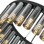Люстра со стеклянными цилиндрическими плафонами Luminous Cylinders Smoky Round варинант исполнения - 5 | Loft Concept в Новосибирске