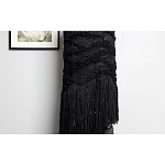 Напольная лампа черная с текстильными элементами "ЯРВИ" варинант исполнения - 4 | Loft Concept в Новосибирске