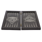 Подарочные нарды из натурального камня с гравировкой Backgammon from Stone варинант исполнения - 4 | Loft Concept в Новосибирске