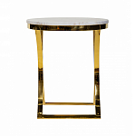 Кофейный столик на подстолье золотого цвета Noelle варинант исполнения - 3 | Loft Concept в Новосибирске