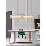 Люстра прямоугольная из фактурного стекла Chandelier Beam варинант исполнения - 3 | Loft Concept в Новосибирске