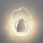 Бра с рельефным волнообразным стеклянным плафоном и вставкой из мрамора Liquid Stone варинант исполнения - 8 | Loft Concept в Новосибирске