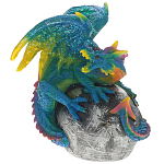Декоративная статуэтка Дракон Blue Multicolor Dragon Statuette варинант исполнения - 1 | Loft Concept в Новосибирске