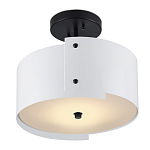 Потолочный светильник круглый светодиодный Semicircular White Panels белый варинант исполнения - 2 | Loft Concept в Новосибирске