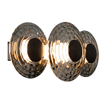 Бра из трех стеклянных фактурных дисков Eyepiece варинант исполнения - 1 | Loft Concept в Новосибирске