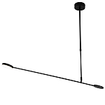 Потолочный светильник светодиодный черный металл Bendik  варинант исполнения - 1 | Loft Concept в Новосибирске