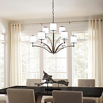 Люстра с белыми стеклянными плафонами в форме цилиндра Feiss варинант исполнения - 7 | Loft Concept в Новосибирске