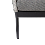 Диван двухместный уличный темно-серый Street Bliss варинант исполнения - 4 | Loft Concept в Новосибирске