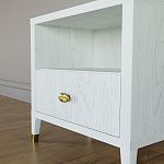 Прикроватная тумбочка с полкой Elsa Dreams White варинант исполнения - 3 | Loft Concept в Новосибирске