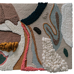 Тканый вручную текстильный гобелен Orchid варинант исполнения - 1 | Loft Concept в Новосибирске