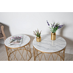 Столик дизайнерский The White Touch варинант исполнения - 4 | Loft Concept в Новосибирске