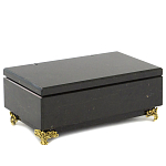 Шкатулка из натурального камня змеевик чёрного цвета Stone Casket варинант исполнения - 1 | Loft Concept в Новосибирске