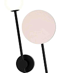 Бра с шарообразным плафоном и зеркальным круглым элементом Lunar Echo варинант исполнения - 1 | Loft Concept в Новосибирске