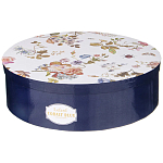 Чайный набор из фарфора темно-синий с рисунком цветов на 6 персон 12 предметов 280 мл Garden Whisper Porcelain Set  варинант исполнения - 6 | Loft Concept в Новосибирске