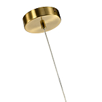 Подвесной светильник светодиодный с белым плафоном в виде цветка из фарфора и стали Flower Light Gold варинант исполнения - 2 | Loft Concept в Новосибирске