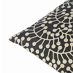 Подушка декоративная черного цвета Blossom Essence Grace варинант исполнения - 2 | Loft Concept в Новосибирске